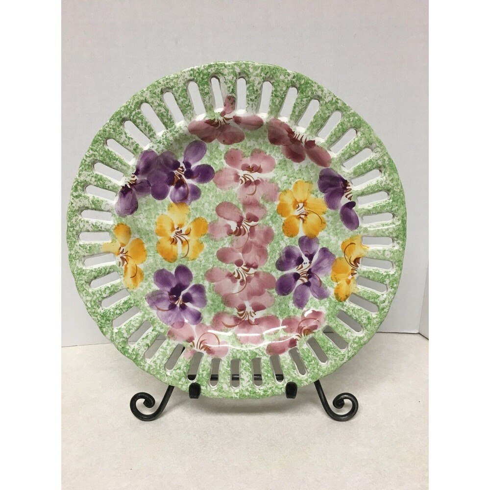 Jay Willfred Andrea by Sadek Art Pottery Decorative Plate - Portugal - 11 1/2"